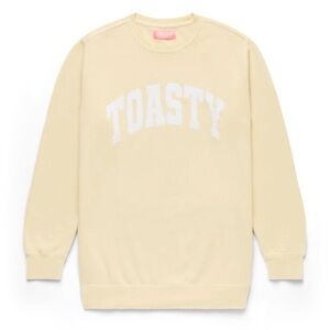 The Toast Podcast Toasty U Crewneck in Butter